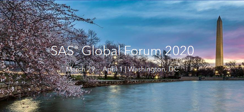 SAS Global Forum 2020 banner